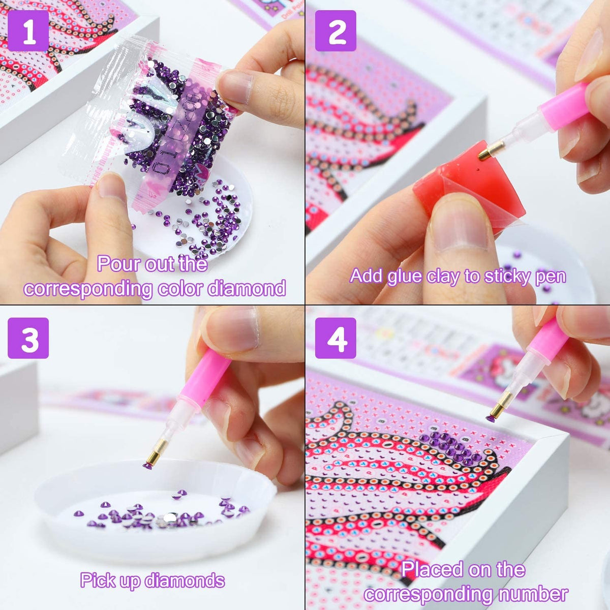 Diamond Art Kit - DIY 5D Diamond Painting Starter Set